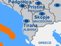 Map of Albania