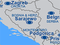 Map of Bosnia